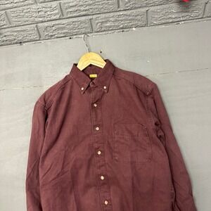 Mens LL Bean Long Sleeve Button Down Shirt Casual Everyday Size S